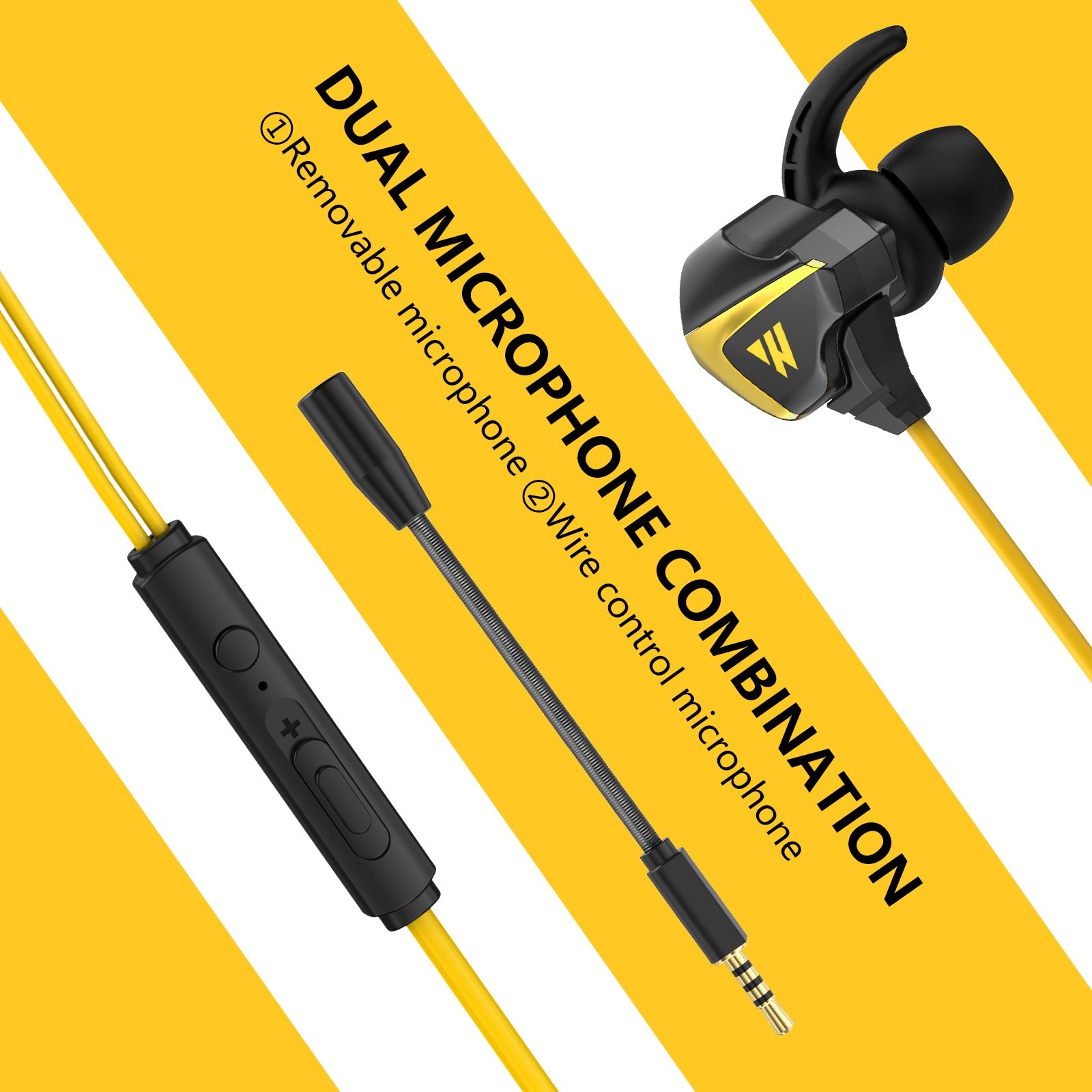 WINTORY M31 3.5mm Wired In-ear Earphone E-Sports Music Game Wire Control Headset with Detachable Microphone WINTORY M31 3.5mm Wired In-ear Earphone E-Sports Music Game Wire Control Headset with Detachable Microphone